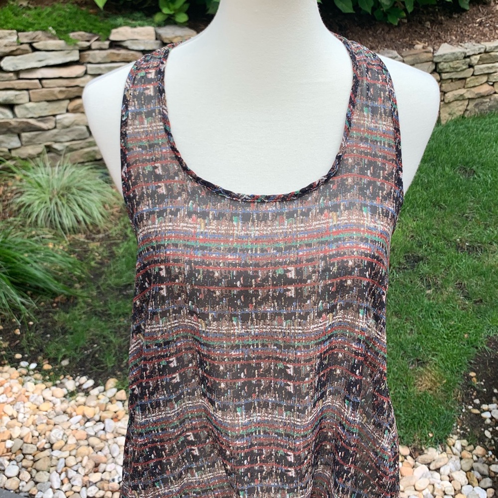 🎁Openwork Back Lace Detailing, Racerback Tank Top - Picture 7 of 8